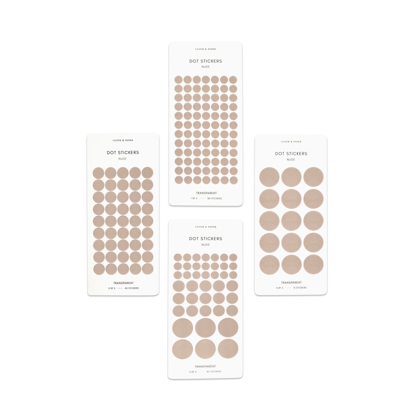 Sticker Set | Transparent | Dots