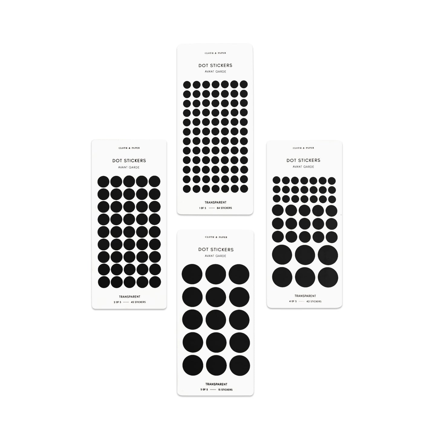 Sticker Set | Transparent | Dots
