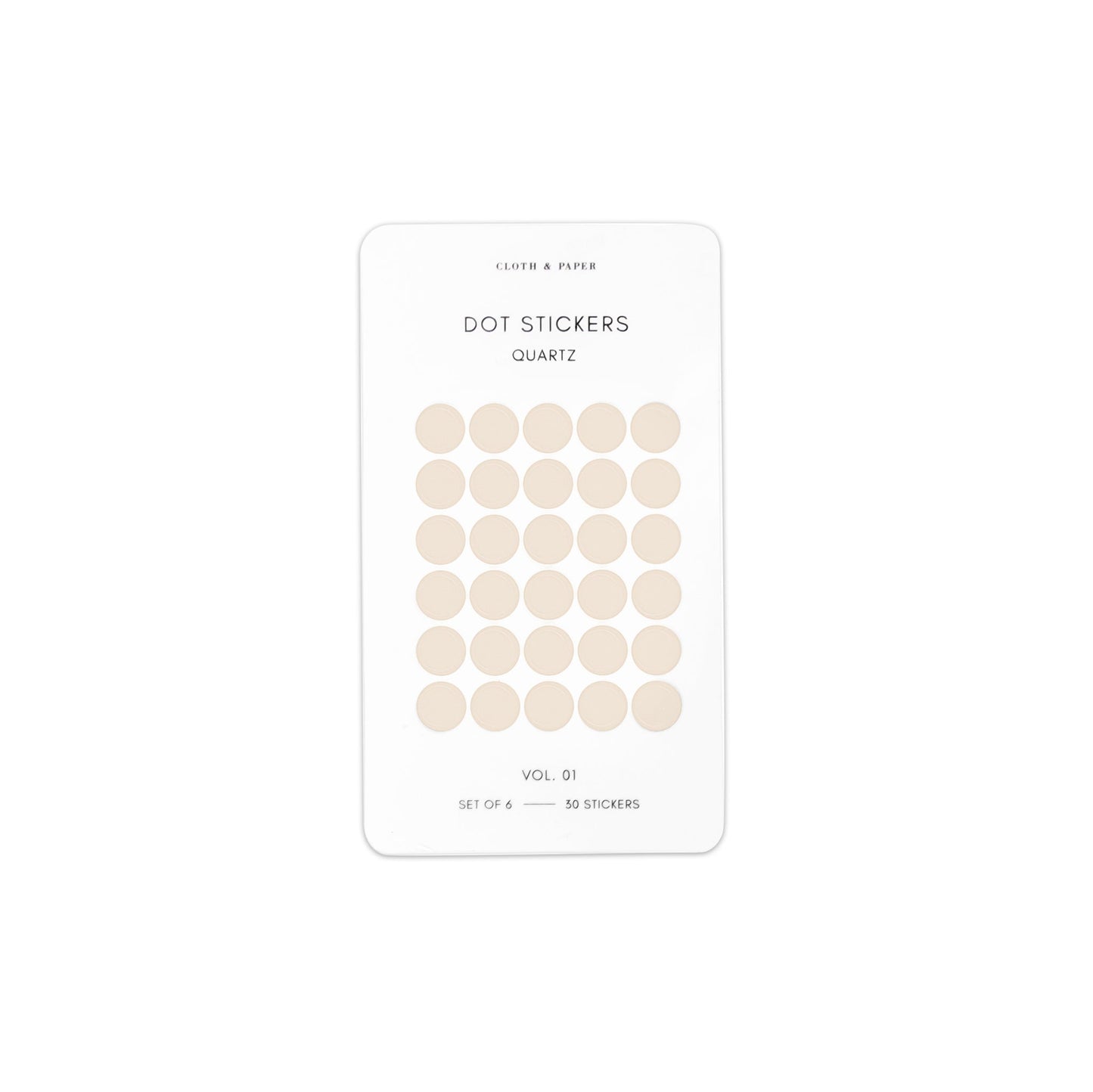 Mini Shape Sticker Set | Transparent