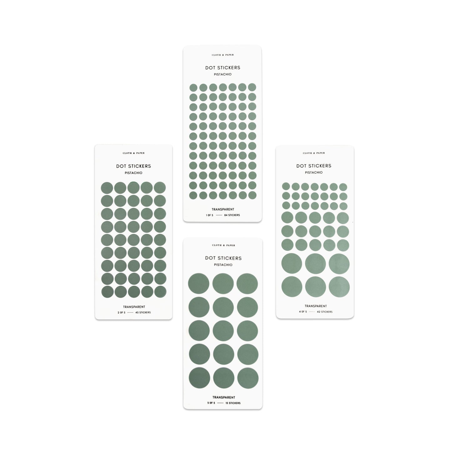 Sticker Set | Transparent | Dots