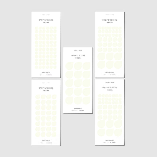 Sticker Set | Transparent | Drops