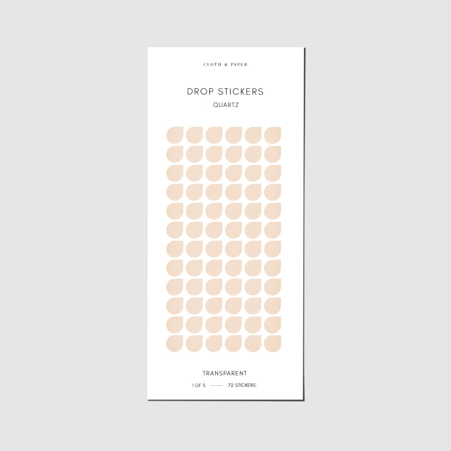 Sticker Set | Transparent | Drops