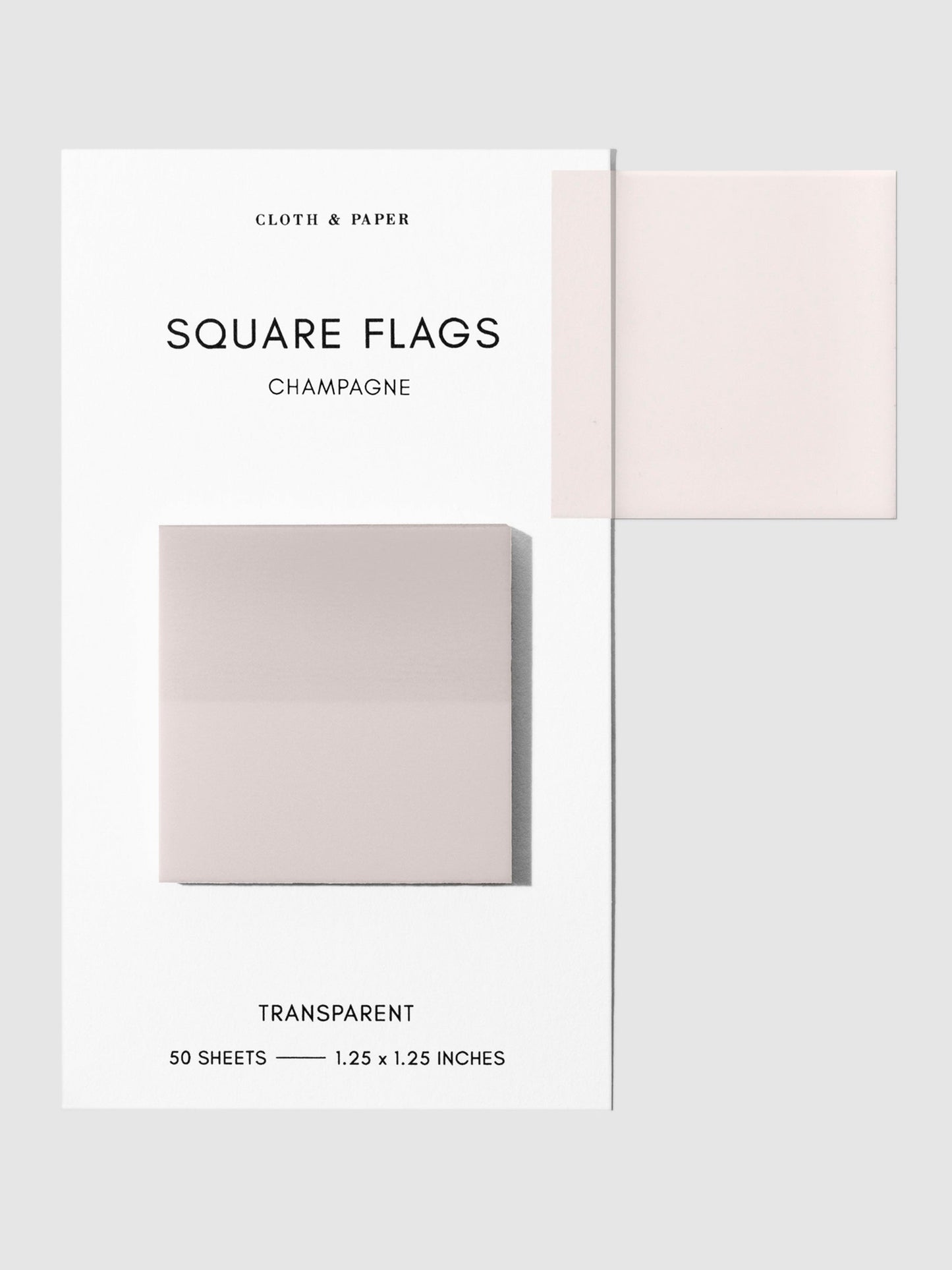 Square Transparent Page Flags