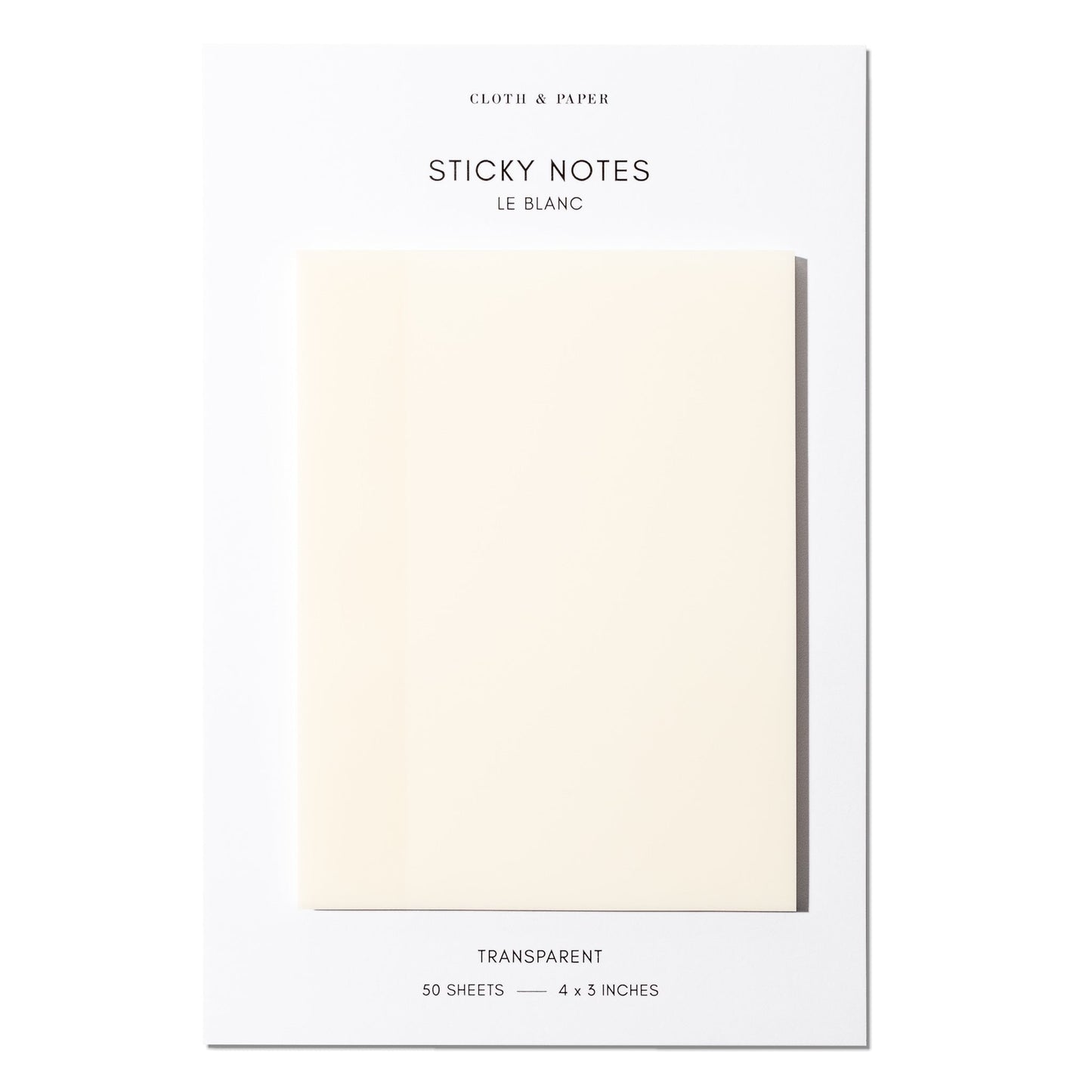 Transparent Rectangular Sticky Notes  | 4x3