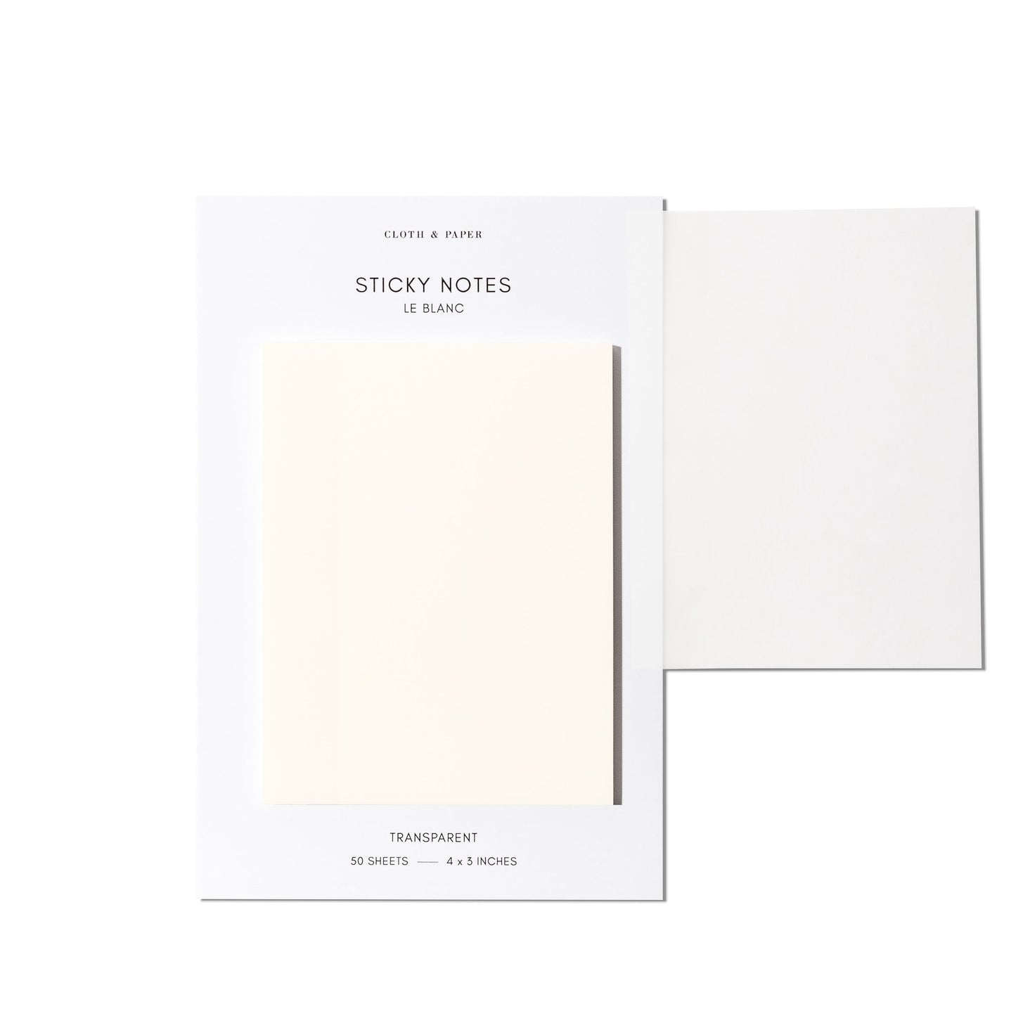 Transparent Rectangular Sticky Notes  | 4x3