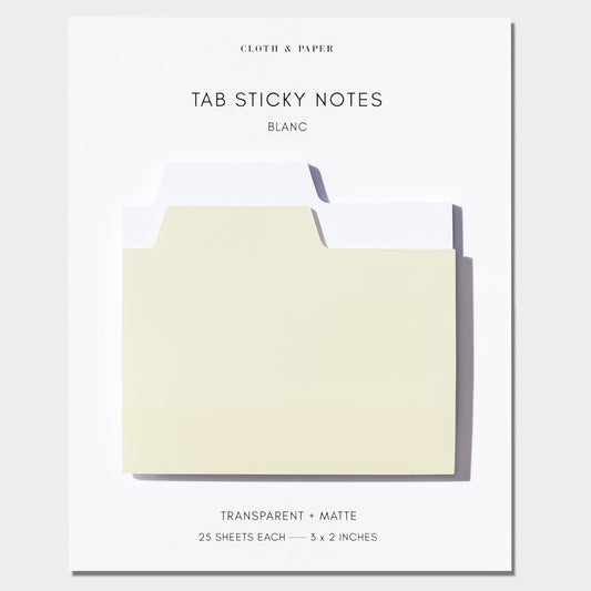 Blank Tab Sticky Note Set